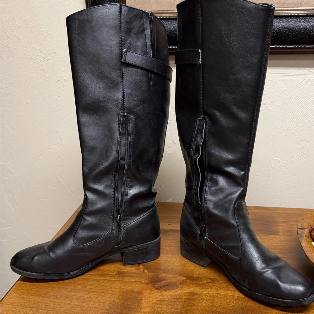 Women's Black Tall Riding Boots